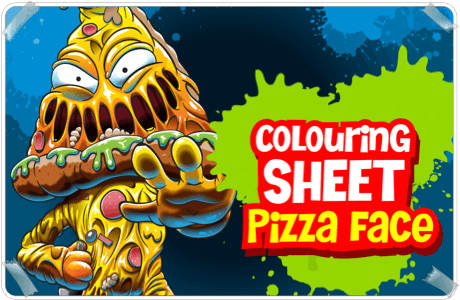 Clouring Sheet - Pizza Face