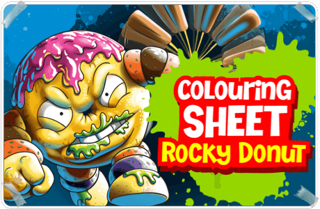Clouring Sheet - Rocky Donut