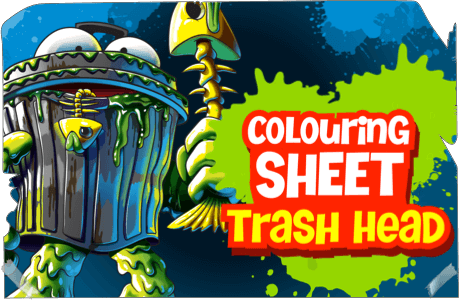 Clouring Sheet - Trash Head